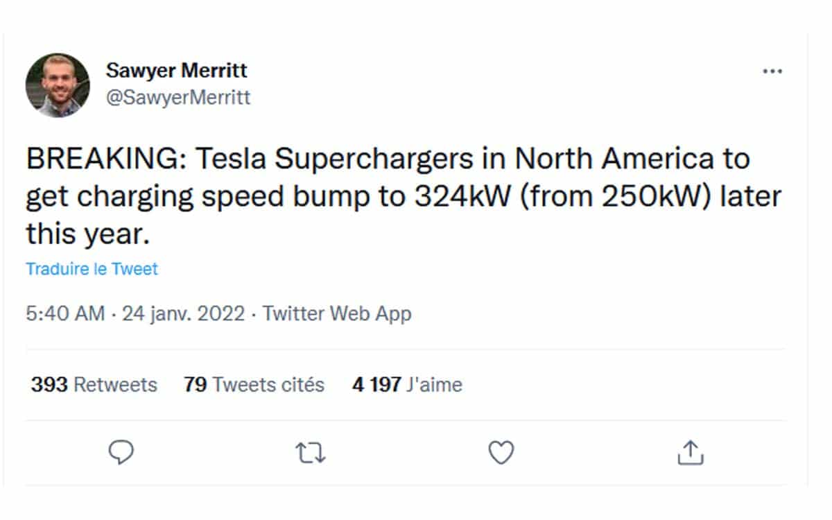 Tesla Superchargers: pengisian lebih cepat dengan daya 324 kW pada akhir tahun 2022